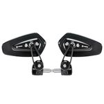 FENRIR (No EMARK Version) CNC Forged Aluminum Alloy Motorbike Motorcycle Bar End Mirrors Handlebar Mirror Folding function Anti-glare Vibration-reducing design Curved lenses For Sport Street Scooter