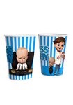 Pack of 20 Boss Baby Theme Paper Cups |Boss Baby Theme Party Supplies