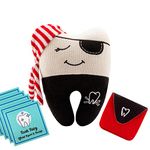 Pirate Tooth Fairy Pillow - Our Tooth Fairy Pillows are for Boys and Girls - This Tooth Fairy Kit Includes 5 Notecards and a Keepsake Pouch - Super Cute Pirate Tooth Fairy Gifts for Boys and Girls