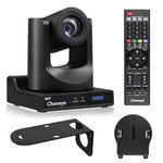 Chameye NDI PTZ Camera 30x Optical Zoom AI Auto Tracking PTZ Camera with LCD Display, NDI 3G-SDI IP 1080P 60fps PoE Live Streaming HDMI PTZ Camera for Church Worship Education Events, C730N Black