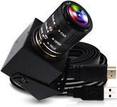 ELP 4K USB HDMI Camera Manual Zoom Webcam Variable Focus PC Camera Mini Close-up Camera for Computer H.264 Telescope USB Security Camera 8mp IMX415 Industrial CCTV Camera (3.6-10mm 3X Zoom Lens)