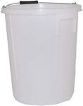 KD & JAY Plasterers Bucket 25 Litre Depth Gauge Durable Plastic Metal Handle