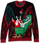 Blizzard Bay Men's Ugly Christmas Sweater Jesus, Black, Large