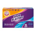 Arm & Hammer Dryer Sheet 80ct Odor Blaster Fresh Burst