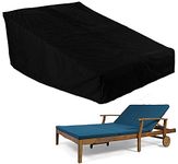 BOSKING Double Wide Patio Chaise Lounge Chair Cover Waterproof 82in Outdoor Patio 2 Person Rattan Daybed Sofa Recliner Chaise Sunloungers Protector Dust Furniture Covers