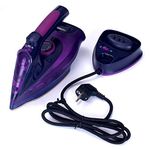 VBM Cordless Iron,Steam Iron 2400W,Lightweight Portable Steam-Dry Iron for Clothes,Non-Stick Soleplate Home Steam Iron,Anti-drip Iron,Steam Control System,360mL Water Tank(EU Plug) Multicolour
