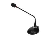 Monoprice Commercial Audio Desktop Paging Microphone with On/Off Button (NO Logo)