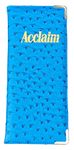 Acclaim Rigid Lawn Bowls Bowling Scorecard Holder Lightly Padded Synthetic Leather Look Textured Finish 23 cm x 10 cm with Spring Clip & Pen Loop (Teal)