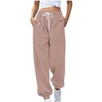 New Items On Womens Sweatpants 2024 Fall Fashion Athletic Joggers Workout Cinch Bottoms Y2k Trendy Lounge Sweat Pants with Pockets My Recent Orders Outlet Stores Khaki