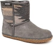 Minnetonka Women's Tali - Suede Fleece Lined Boots - Water-Resistant Low Booties for Women with MinnTREAD Rubber and Cushioned Footbed