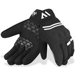 WFX Premium Motorbike Gloves Heavy Duty Winter sports Full Finger Motorcycle Gloves Windproof Touch Screen for Road Racing, Motocross, Cycling and Outdoor Sports (Black, S)