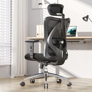 SIHOO Ergonomic Office Chair – Adjustable Headrest, Lumbar Support, High Back, Black