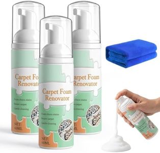 Hulezt Waterless Carpet Foam Stain Remover With Towel, 3 Set