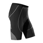 Santic Mens Cycling Shorts Men Padded Cycle Shorts Mens Road Bike Shorts with Pad Cycling Clothing for Men Grey EU L