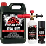 Pro-Kleen Cherry pH Neutral Snow Foam 5 Litre with Snow Foam Lance & Dashboard Shine 400ml - Car Cleaning Kit