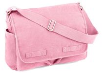 Rothco Heavyweight Canvas Classic Messenger Bag in Pink