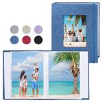 Vienrose Small Photo Albums 6x4 Photos, 2 Pack Linen Cover Mini Photo Book, 26-Page Holds 52 Pictures, Artwork or Postcards Storage