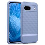 CASEOLOGY by Spigen Parallax Back Cover Case for Google Pixel 8a [Military Grade Drop Protection] Pixel 8a Case Cover with Ergonomic 3D Hexa Cube Design, Side Grip Patterns (TPU, PC | Purple-ish)