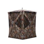 Barronett Blinds Prowler 300, Portable Hunting Blind, Tall Hub Blind, Shoot While Standing, Lightweight, 2-Person, Bloodtrail Woodland, 80” x 75” x 75”, PR300BT