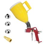 Joywayus Air Hopper Spray Gun with 4.0mm/6.0mm/8.0mm Nozzle Paint Texture Drywall Painting Sprayer, Yellow, 0.79 Gallon (3 L) Elbow Father's Day Gift