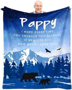 SENHIJI Pappy Gifts, Gifts for Pappy, Pappy Gifts from Grandchildren, Gifts for Pappy from Grandkids, Pappy Gifts for Father's Day, Best Pappy Gifts Throw Blanket 60" X 50"