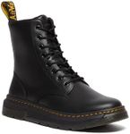 Dr. Martens Unisex Crewson 8 Eye Classic Pull Up Boot, Black, UK 9/US M10W11