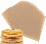 Provone 500 Sheets Unbleached Parchment Paper Baking Paper Baking Liners Precut Seperating Patty, Hamburger Foods Wrapping for Oven Baking Cooking Steaming, 4 x 4 Inch