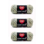 Red Heart Super Saver Aspen Print, 3 Pack of 5oz/142g-Acrylic-#4 Medium-236 Yards, Knitting/Crochet