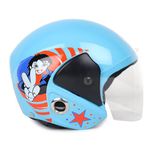 ASR Ahad Safety Riders Ezee Kids Helmet Baby Helmet for Boys & Girls, Bicycle Kids Helmets Ages 3-8 for Cycling, Adjustable Helmets for Kids 3 to 8 Years Old Baby (Sky Blue)( Non motoriesed)