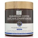 The Youth Effect Canadian mushroom coffee with 6 superfood mushrooms; organic cordyceps, lions mane, red reishi, turkey tail, maitake, and chaga mushrooms! (low caffeine coffee substitute. (adaptogenic coffee, organic mushrooms, 100 g, 50 servings, made in Canada)