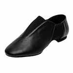 Bokimd Elastic Leather Jazz Shoes f