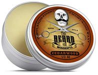 Moustache and Beard Wax 15ml – Promotes Facial Hair Growth with Moisture Resistant Feature – Ideal Beard Styling for Men with All Natural Ingredients, Strong Hold, & Cedarwood Scent Wax