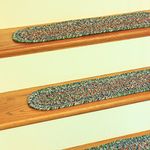 RRI Home Décor Sonya Reversible Braided Stair Treads, Denim Multicolor, Set of 4