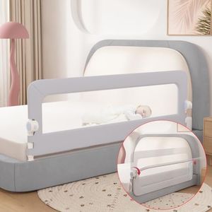 EAQ Foldable Bed Rails,Toddler Bed Guard Swing Down Adjustable Height Easy to Install Fit Full-Size Single Bed Double Bed King&Queen Mattress