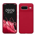 kwmobile Case Compatible with Google Pixel 8 Case - TPU Silicone Phone Cover with Soft Finish - Sweet Cherry