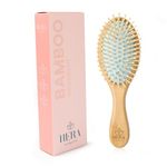 Bamboo Hair Brush For All Hair Types, Promote Growth, Reduce Breakage, Anti-Frizz, Wooden Paddle Hairbrush, Thick Thin Hair, Detangling, Scalp Massage, HERA Vitality.