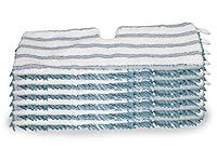 LTWHOME Design High Density 18 Inch Dual-Sided Microfiber Coral Pads Fit for O-Cedar Dual Action Microfiber Flip Mop (Pack of 6)