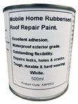 Fascinating Finishes Ltd 1 x 500ml White - Repair Leaking Roof Paint. For Mobile Home, Caravan, Boat, Horse Box And Similar