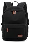 kayond Casual Style Lightweight Canvas Laptop Bag/Business Backpacks/School Backpack/Travel Backpack (Black)