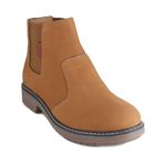 Red Chief Rust Leather Casual Chelsea Boots for Men