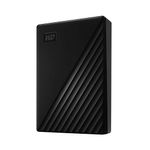 Western Digital 4TB My Passport Portable External Hard Drive HDD, USB 3.0, USB 2.0 Compatible, Black - WDBPKJ0040BBK-WESN