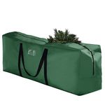 Large Christmas Tree Storage Bag Fits Up to 8 FT Tall Artificial Disassembled Holiday Xmas Trees 52” X 16” X 21” Oxford Canvas Storage Bag with Durable Reinforced Handles & Dual Zipper Waterproof Dust