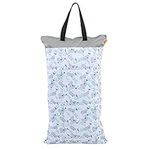 Hztyyier Wet Dry Bag for Cloth Diapers, 15.8 x 27.6inch Large Capacity Reusable Diaper Pail Bag for Reusable Diapers or Laundry(#4)