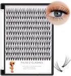 Bodermincer 200pcs/Pack C Curl 20 Root Thickness 0.07mm Professional Makeup Individual Lash Cluster Black Individual Cluster Eye Lashes Grafting Fake False Eyelashes Lash Clsuter Wispy (22mm)
