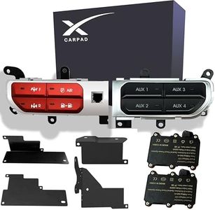 OEM Style Auxiliary Switch Bank Kit,Aux Switch Panel Dash 4 Buttons 4x30A for Wrangler JL 2018-2023 & Gladiator JT 2019-2023