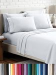 Bare Home Full Sheet Set - 6 Piece Set - Hotel Luxury Bed Sheets - Ultra Soft - Deep Pockets - Easy Fit - Cooling & Breathable Sheets - No Wrinkles - Cozy - White - Full Sheets - 6 PC