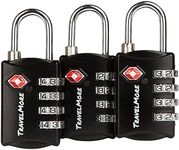 3 Pack TSA Luggage Locks with 4 Dig