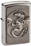 Zippo Windproof Lighter | Metal Long Lasting Zippo Lighter | Best with Zippo Lighter Fluid | Refillable Lighter | Perfect for Cigarettes Cigars Candles | Pocket Lighter Fire Starter | Dragon Lighters