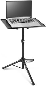 Pyle Universal Projector Stand – Adjustable Tripod for Laptop, DJ Gear, Projectors – Heavy-Duty, Portable – Height Adjustable 28" to 46" – Ideal for Stage, Studio, Office, Events
