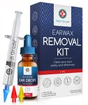 Medi Grade Ear Wax Removal Kit with Olive Oil Ear Drops, 10ml - The Original Ear Syringe Kit with Ear Wax Removal Drops for Softening and Safely Removing Earwax - Gentle Ear Cleaner Ear Wax Remover